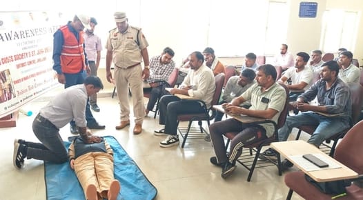 Drivers were made aware about first aid