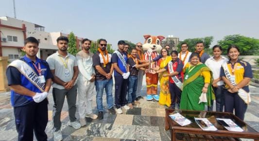 Moon School Olympic torch reaches Ballooni Group, welcomed