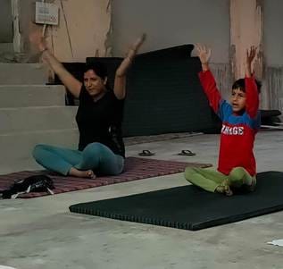 Haryana Police employee Rekha and son Saksham become symbols of yoga inspiration