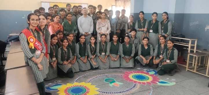 Students organised an exhibition of handmade items