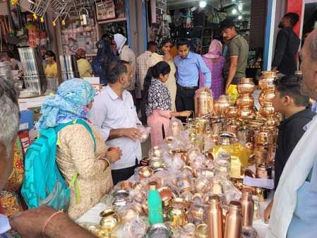 Markets were vibrant on Dhanteras