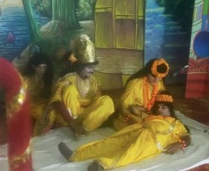 The audience's eyes filled with tears as Laxman was hit by the Shakti.