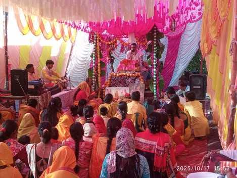 Shiv Mahapuran Katha begins in Bithyani village