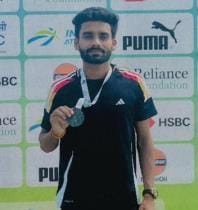 Vikas won the silver medal in the 1500m race at the 5th Indian Open Athletics Championships.