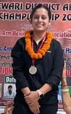 Genius Kaur Rana won silver medal in Wushu event