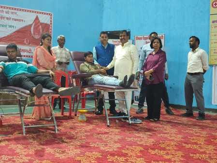Blood donation and health check-up camps organised
