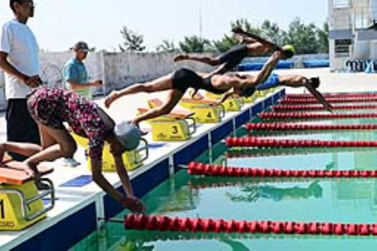 Nainital became the overall winner in the swimming competition