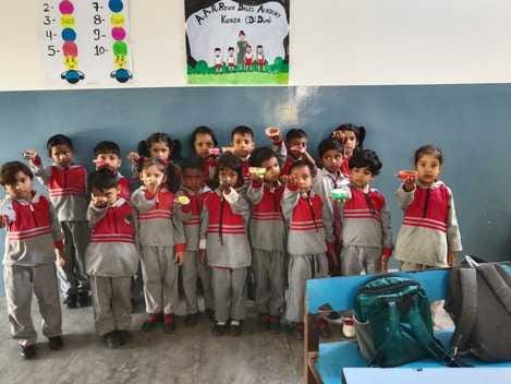 Children made diyas