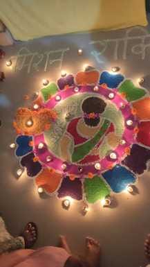 Rangoli gives message of women's safety
