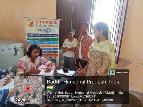 Health check-up of 52 people was done in Kishanpura.