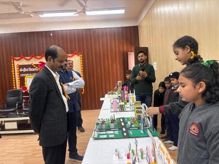 Students presented models in Kendriya Vidyalaya