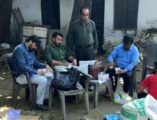 Five samples of food items were taken after inspecting the shops.