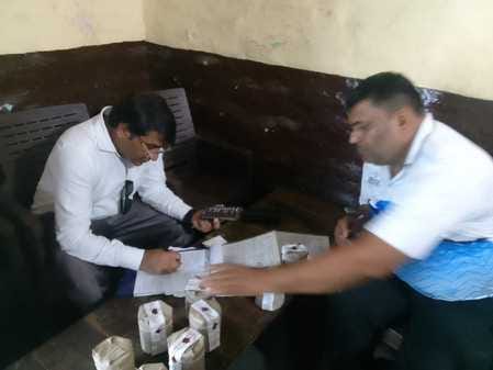 The Food Department took three samples of sweets from a shop in Hathwala.