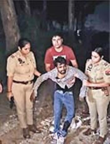 The accused of molesting a minor was injured in an encounter