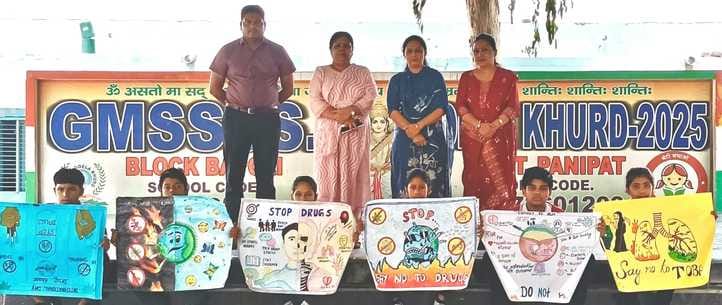 Students gave the message of quitting tobacco