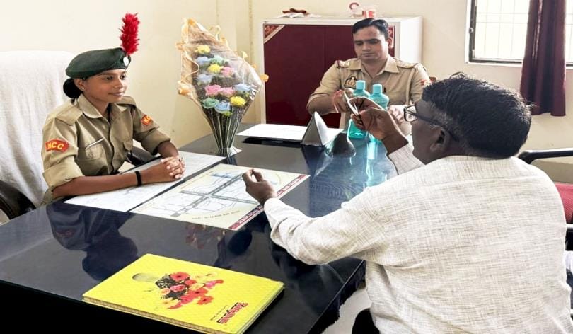 NCC student Sneha Gupta became the station head for a day.