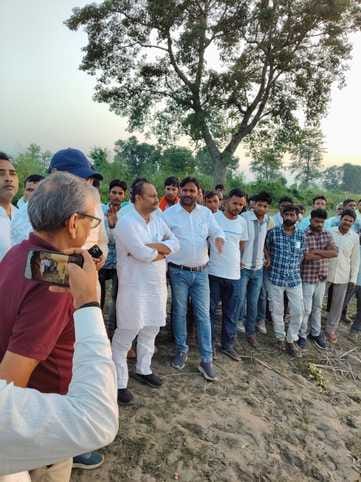 The MP visited the erosion area in Daulatpur