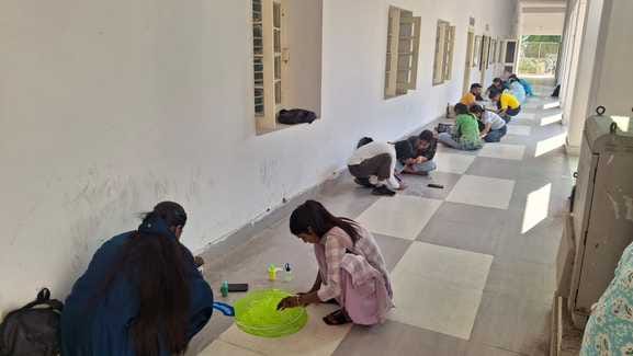 Tanu tops in Rangoli and Tanya tops in poster making