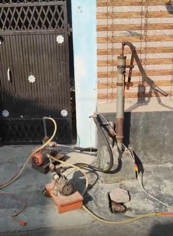 Salt water is coming into homes, tanks have to be filled by installing motors from pumps