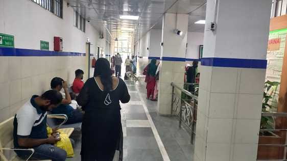 A four-bed burn ward was set up for Diwali.