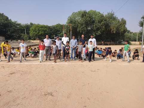 Sachin first in 100 and 200 meter race