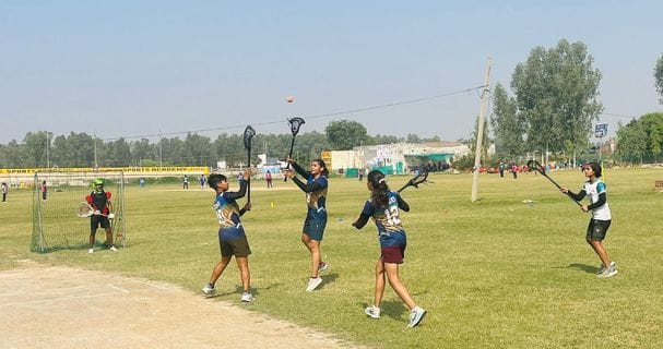 Selection of district men's and women's team for senior state level lacrosse competition