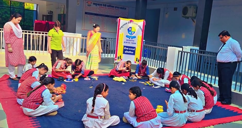 Rangoli decorations for Diwali celebrations