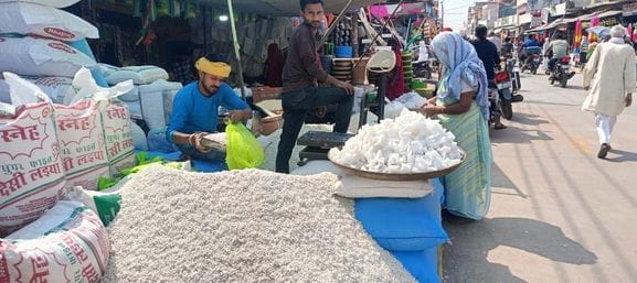There was a lot of buying of diyas, wicks and kheer toys.