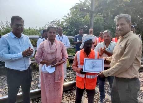 Bikaner Express averted an accident due to the alertness of the keyman.