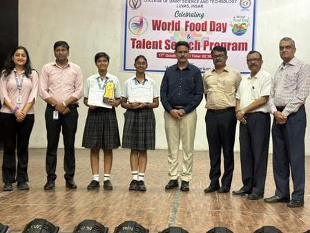 Students showcased their cultural skills during the talent hunt.