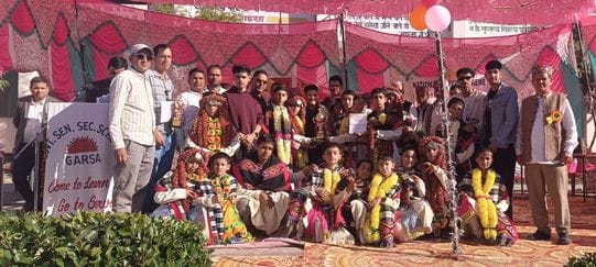 Aani School shines in district level cultural competition
