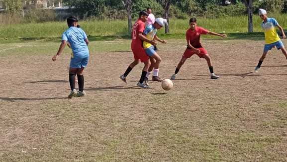 Jai Public School and KV No. 1 Team A were the winners in the league football matches.