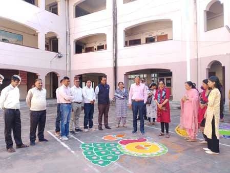 Revenue Department first in Rangoli competition