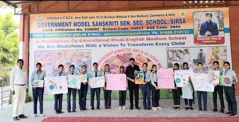 Slogan writing and posters showcased creativity, conveying the message of celebrating a pollution-free Diwali.