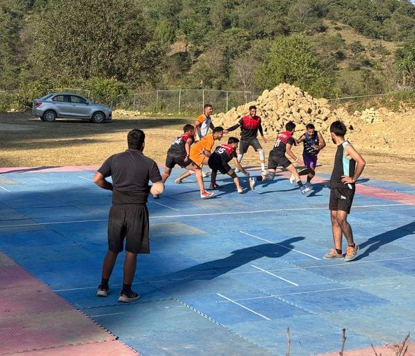 Chandesh's team became the winner in volleyball and Tapaun's team in Kabaddi.