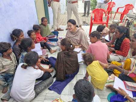 SP celebrated Diwali with slum children
