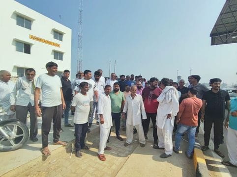 Villagers protested against Mohana toll plaza and demanded toll waiver.