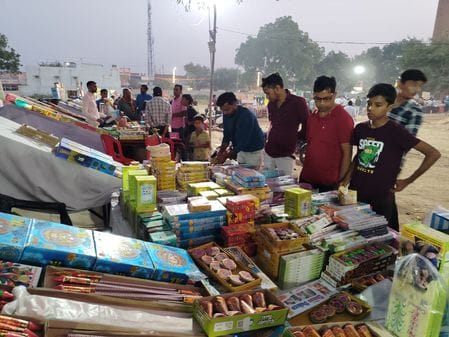 Diwali saw a surge in firecracker purchases, with turnover exceeding Rs 1 crore.