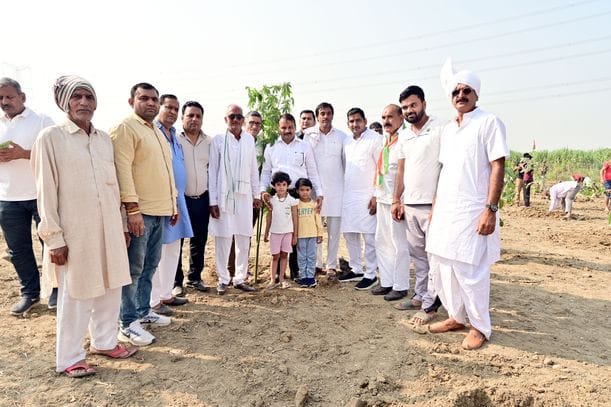 The 27th oxygen garden of the state was established in Bhatana Jafrabad.