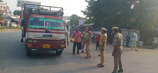 Diversion: Heavy vehicles were not allowed to go beyond Futhia.