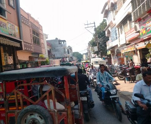 Buses arrived full from Delhi, passengers on local routes had to wait.