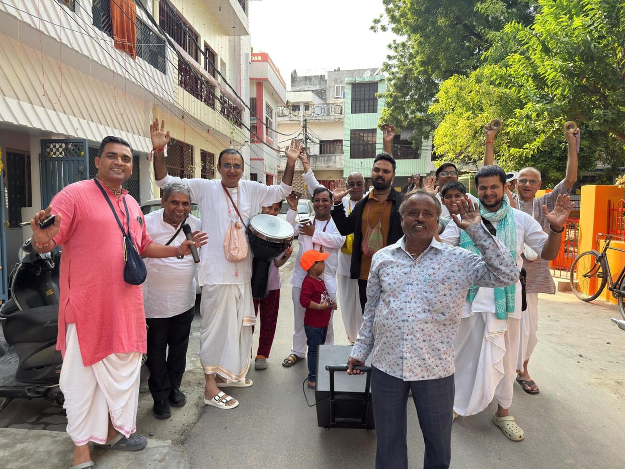 Harinam Sankirtan Yatra organized in Rajajipuram
