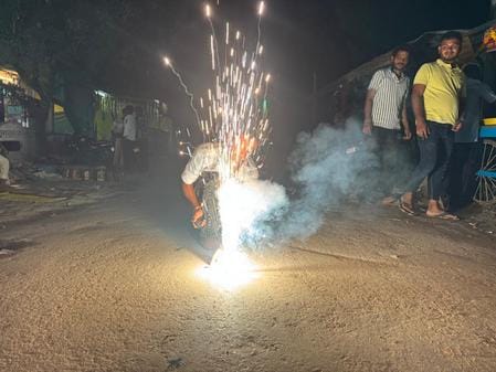 Diwali saw a lot of firecrackers, diyas illuminated houses and establishments.