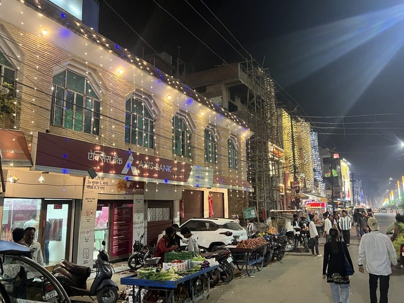 Cities and villages lit up on the eve of Diwali