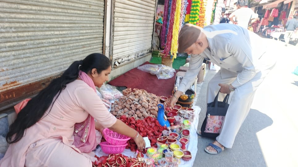 Diwali will be lit up with earthen lamps amidst modern lighting.