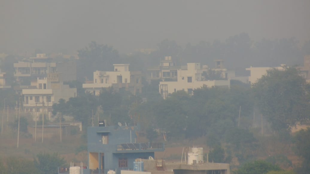 Life in the red zone...AQI 412