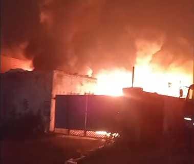 Massive fire at plastic factory, machines and stock gutted