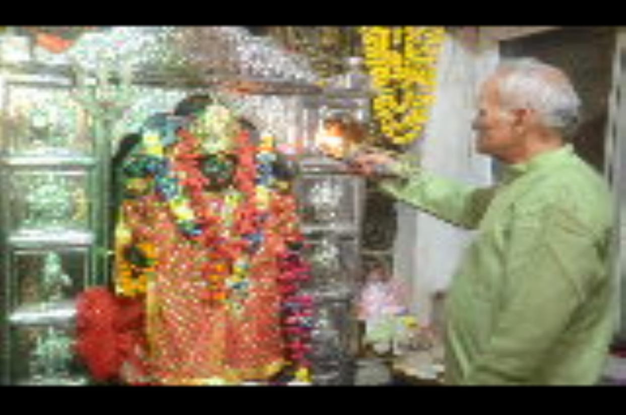 Worshiped Goddess Kali, offered pumpkin and coconut as sacrifices.