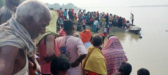 Four people, including a father and son, drowned while bathing at the Balua Ganga Ghat