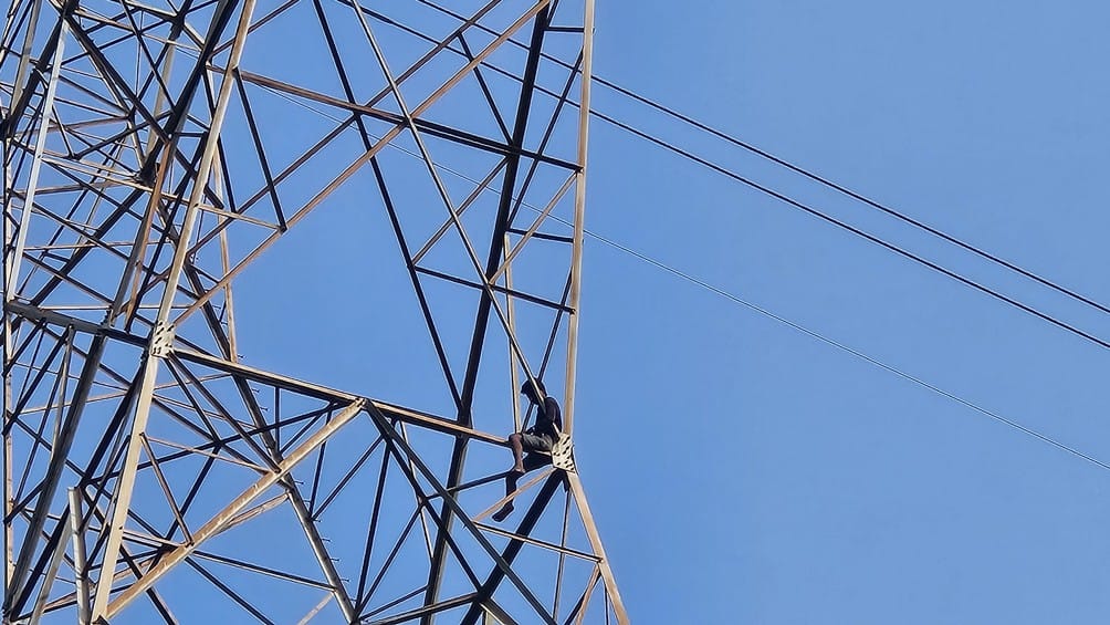 The young man climbed a tower after his father refused to give him Rs 20.